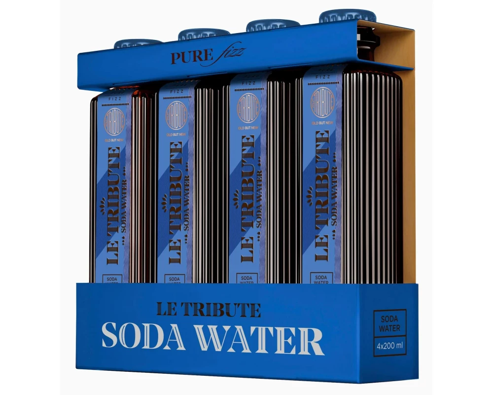 Le Tribute Soft-Drinks Le Tribute Soda Water 4 x 0.2 l