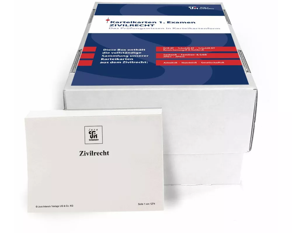 Karteikarten 1. Examen Zivilrecht - Materielles Recht