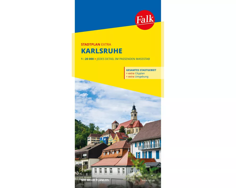 Falk Stadtplan Extra Karlsruhe 1:20.000