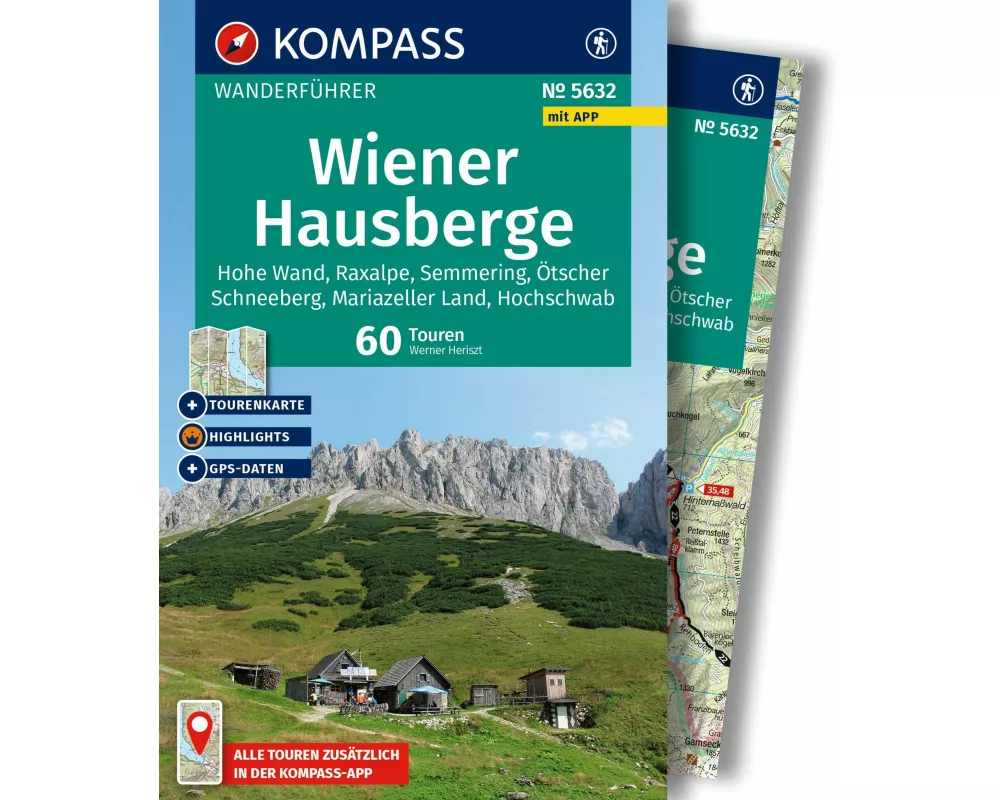 KOMPASS Wanderführer Wiener Hausberge, 60 Touren mit Extra-Tourenkarte