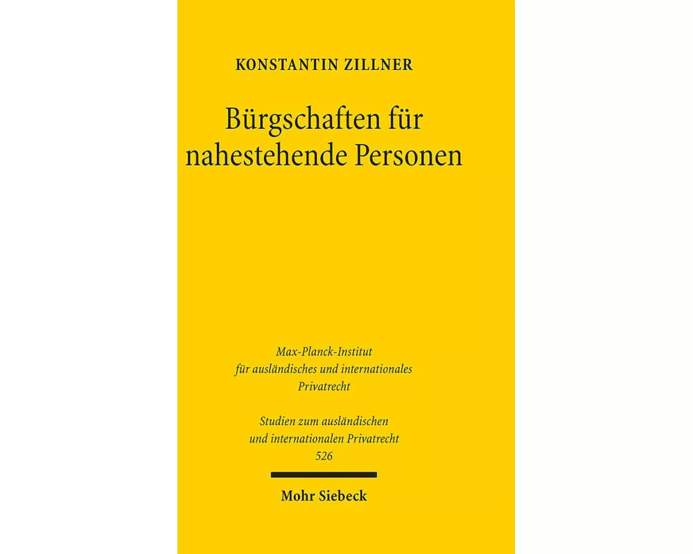 Bürgschaften für nahestehende Personen