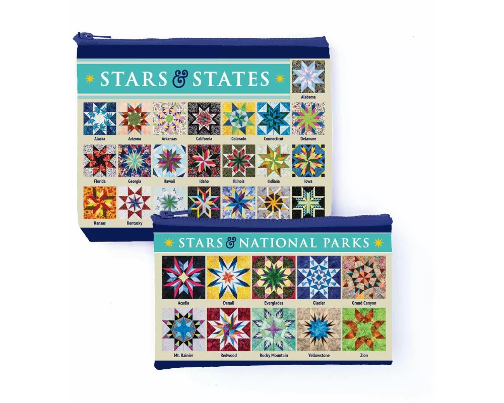 Carol Doakâs Fabulous Stars & States Eco Pouch Set