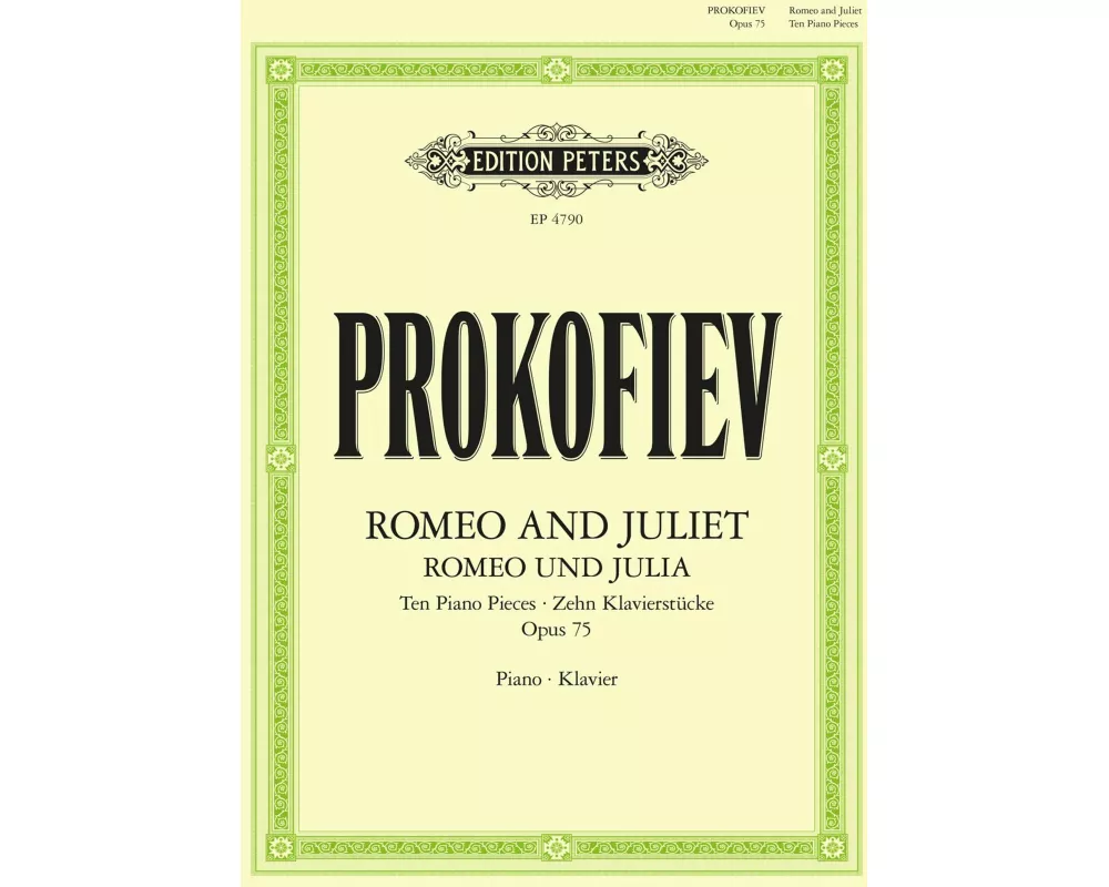 Romeo and Juliet. Ten pieces for Piano (1937) für Klavier solo op. 75 -Romeo und Julia, zehn Klavierstücke-