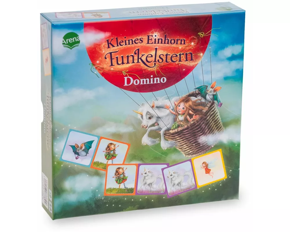 Kleines Einhorn Funkelstern. Domino