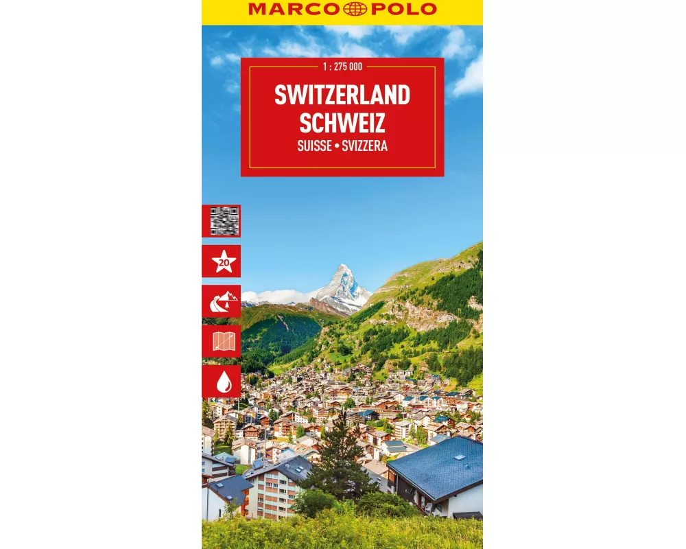 MARCO POLO Reisekarte Schweiz 1:275.000