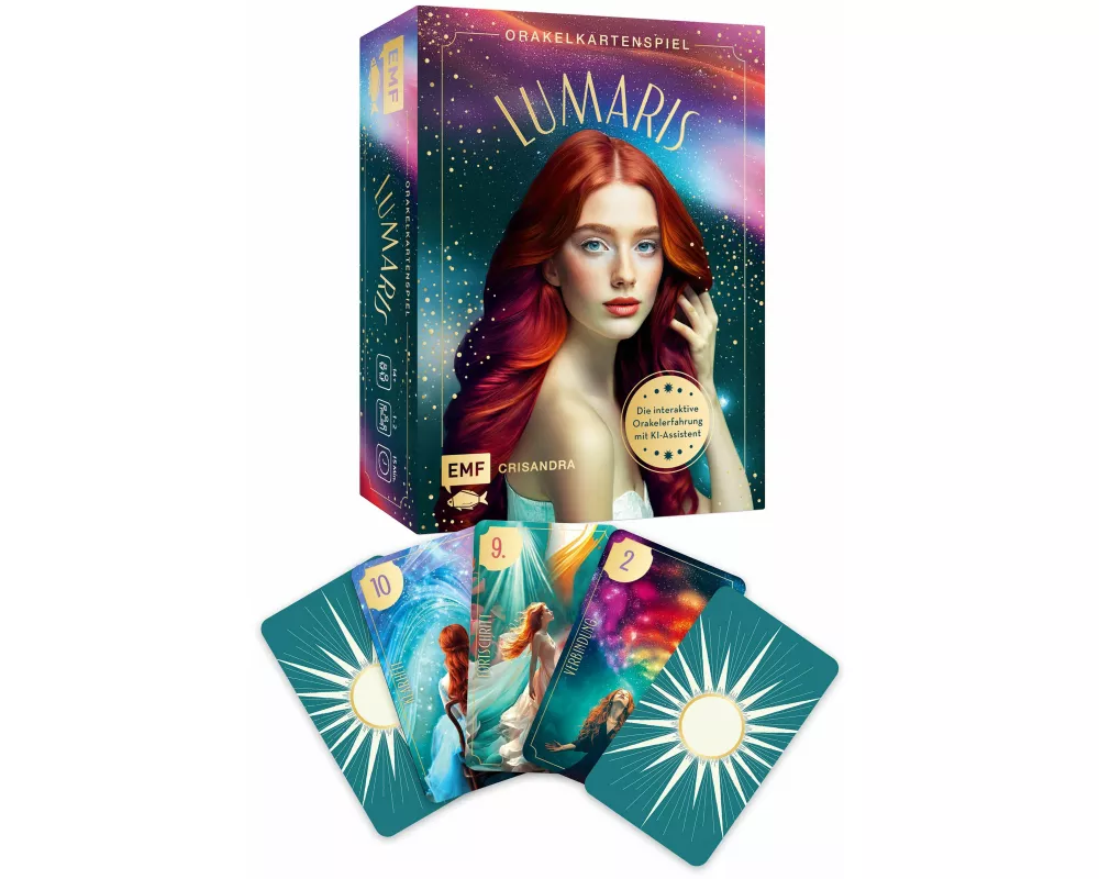 Orakel-Kartenset: Lumaris | Mit edlem Goldschnitt