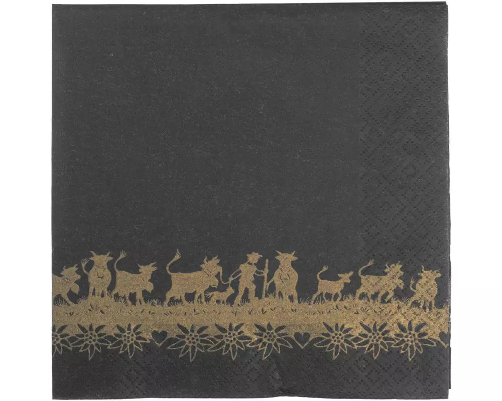 Trendform Papierservietten Swiss Gold 33 cm x 33 cm, 20 Stück