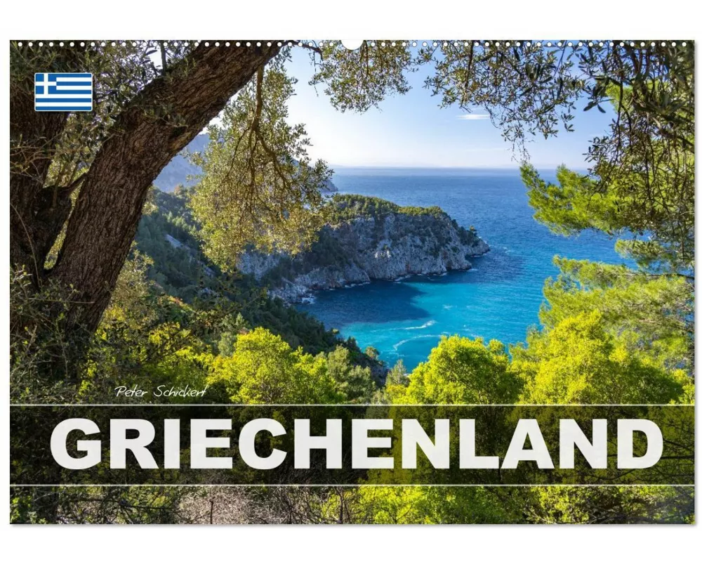 Griechenland (Wandkalender 2026 DIN A2 quer), CALVENDO Monatskalender