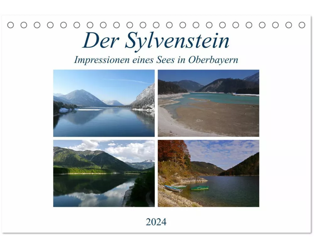 Der Sylvenstein - Impressionen eines Sees in Oberbayern (Tischkalender 2026 DIN A5 quer), CALVENDO Monatskalender