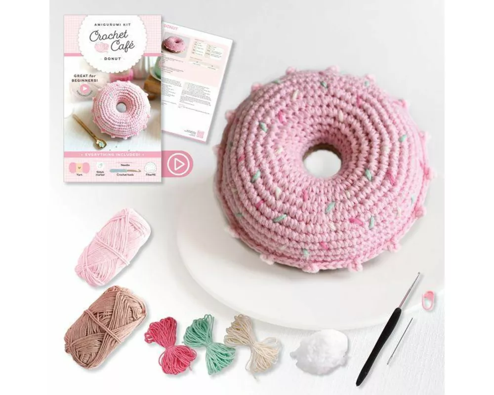 Crochet Café Amigurumi Kit Donut