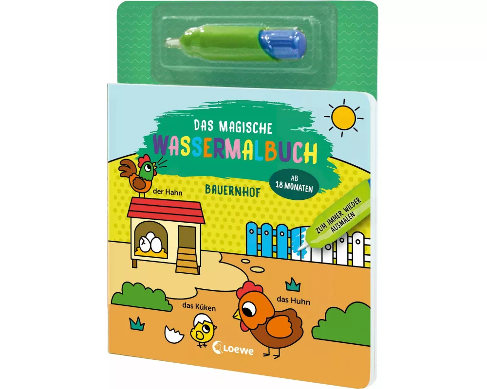 Das magische Wassermalbuch - Bauernhof