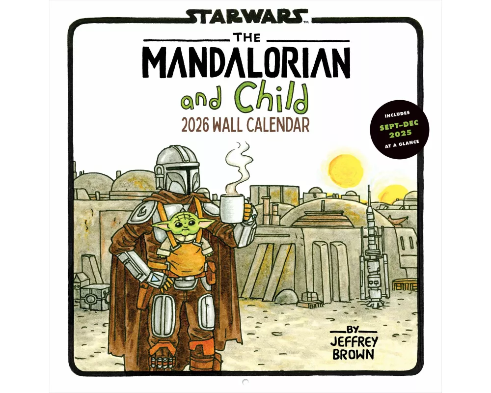 Star Wars The Mandalorian and Child 2026 Wall Calendar