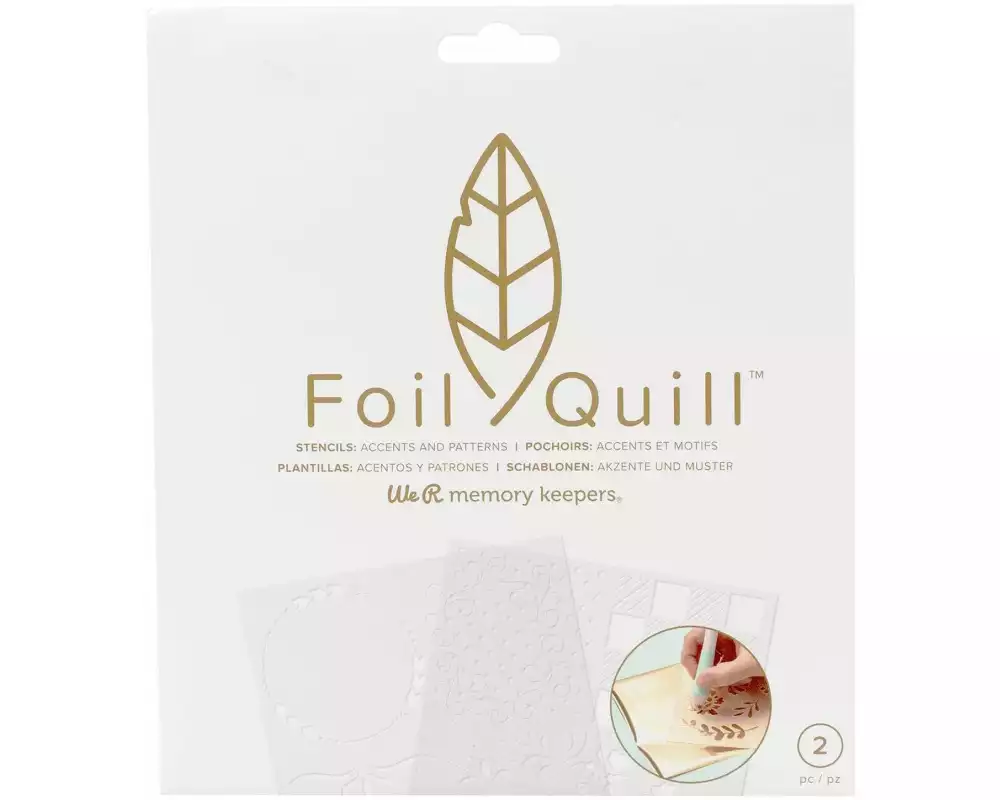 We R Memory Keepers Schablone Foil Quill Akzente und Muster