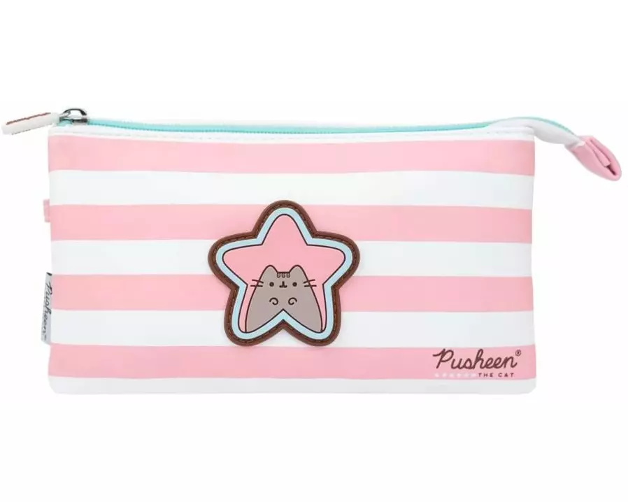 TH Etui Pusheen Rosa/Weiss, 21.5 x 12 cm