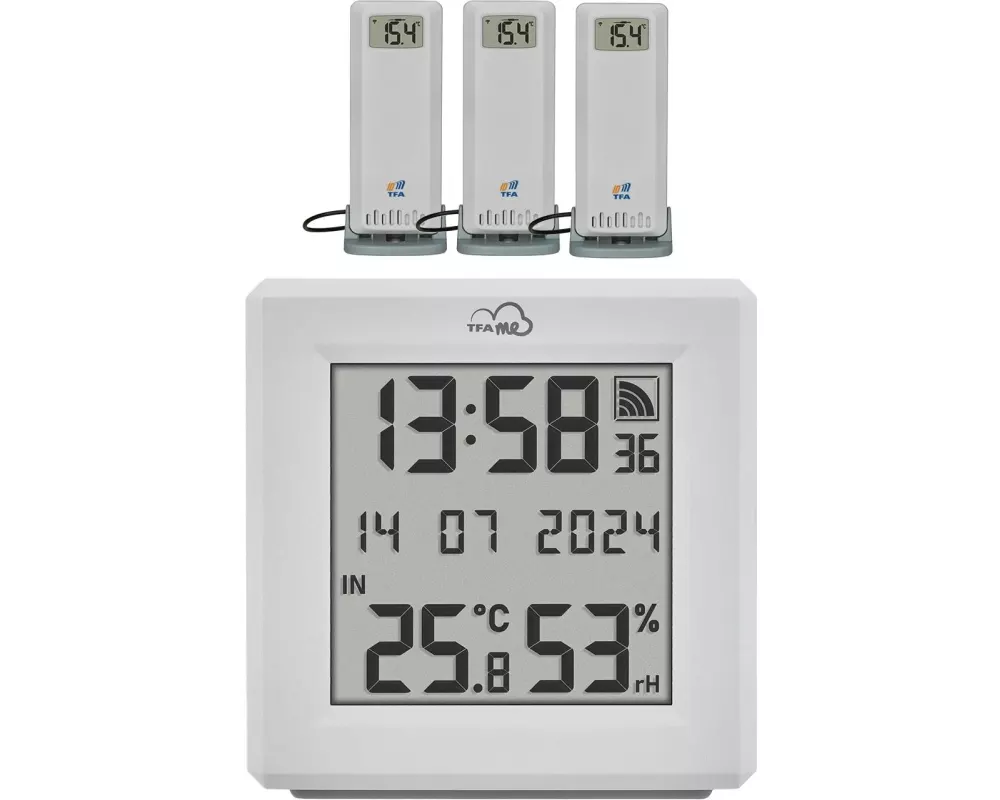 TFA Dostmann Starter-Set ID-01 mit WLAN Gateway mit 3 Sendern