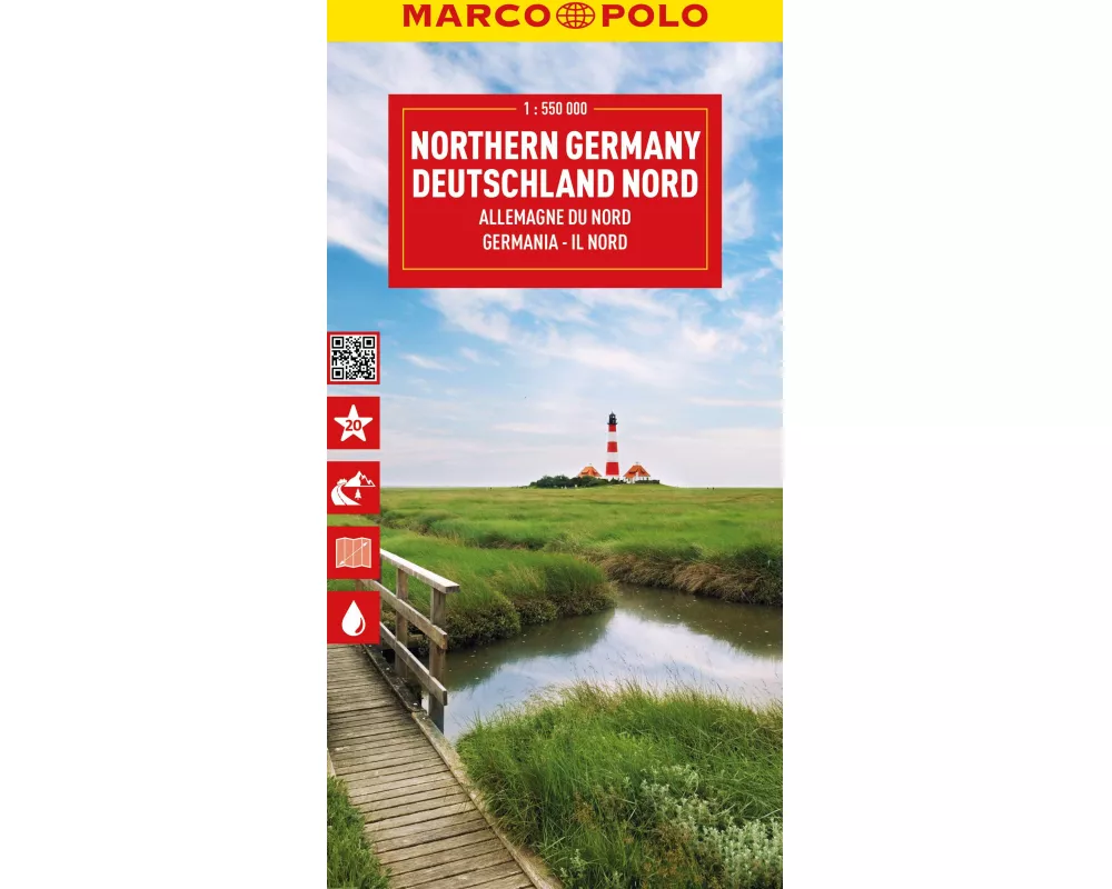 MARCO POLO Reisekarte Deutschland Nord 1:550.000