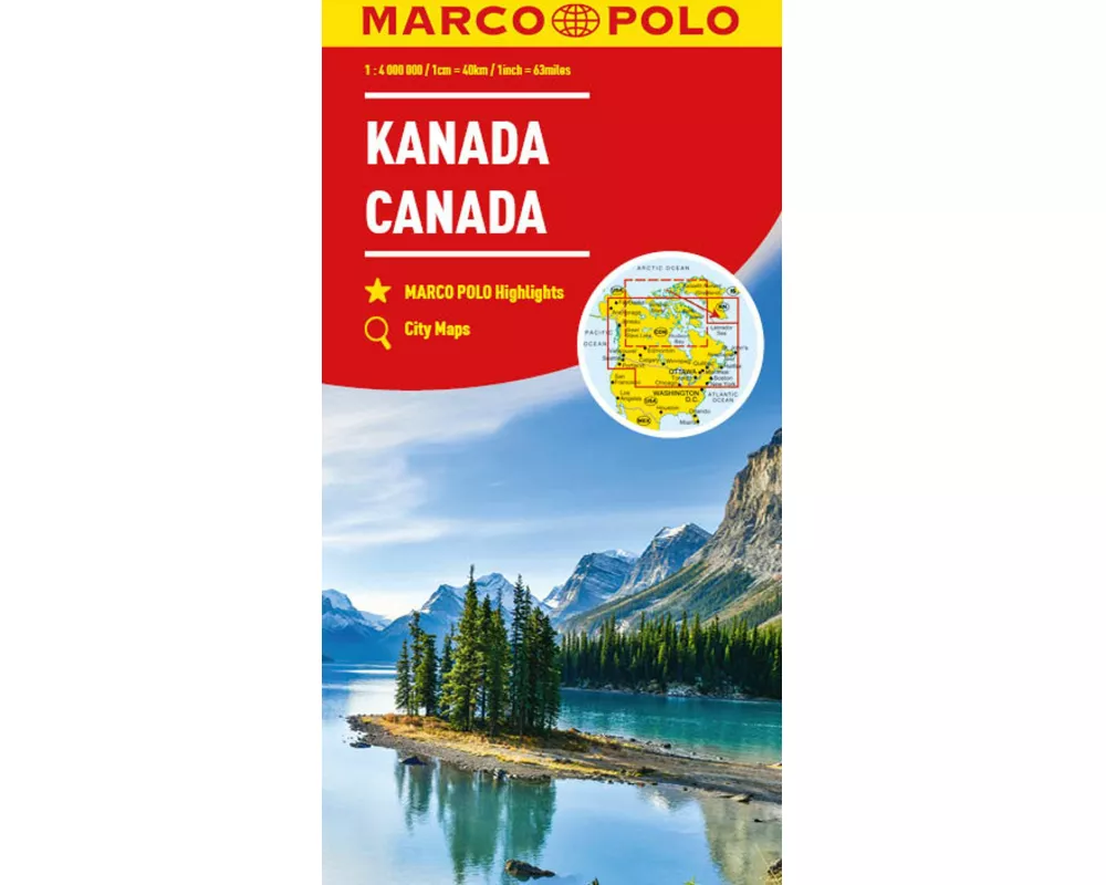 MARCO POLO Kontinentalkarte Kanada 1:4 Mio