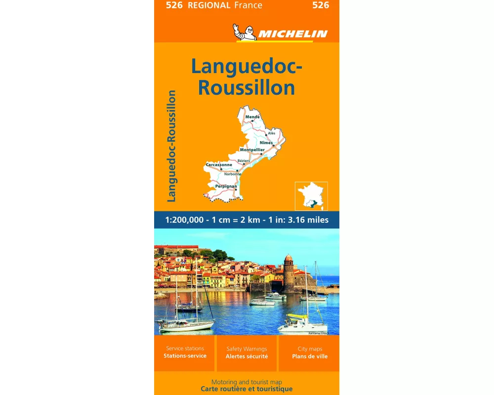 Languedoc-Roussillon - Michelin Regional Map 526