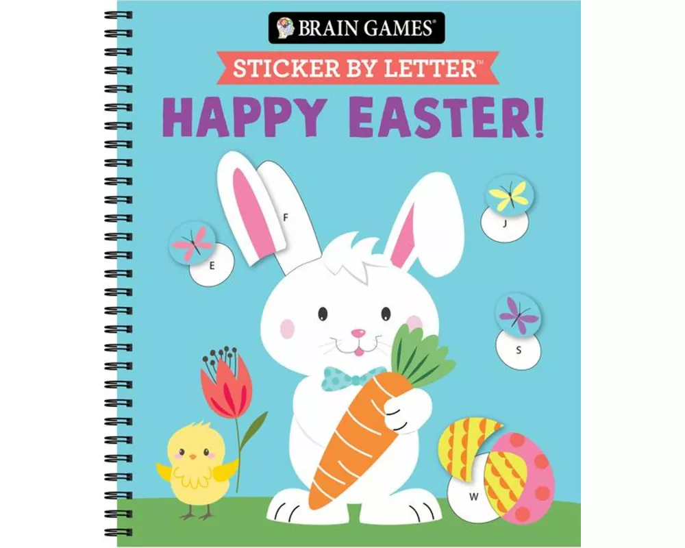 Brain Games - Sticker by Letter: Happy Easter!
