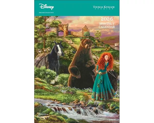 Disney Dreams Collection by Thomas Kinkade 2026 Monthly Pocket Planner Calendar