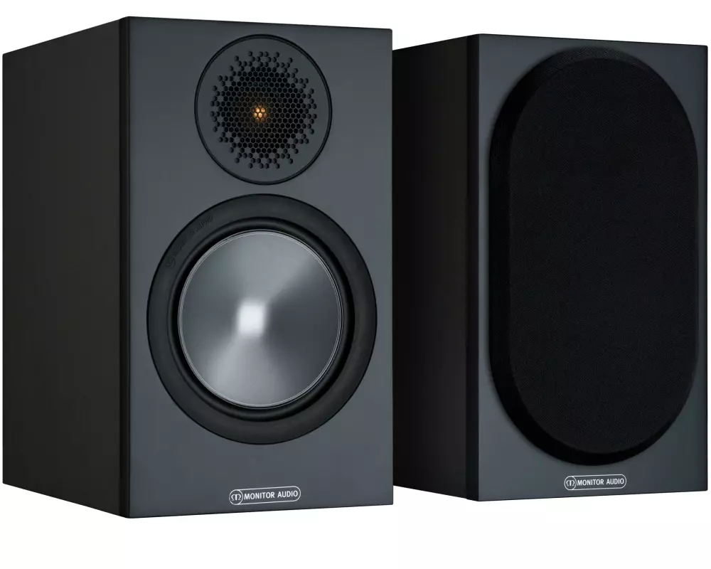 Monitor Audio Regallautsprecher Paar Bronze 50 Schwarz