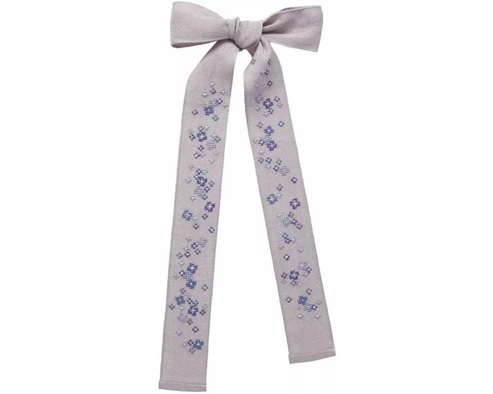 Stickpackung Gezhlter Kreuzstich, Schleife Vergissmeinnicht, 4x106cm