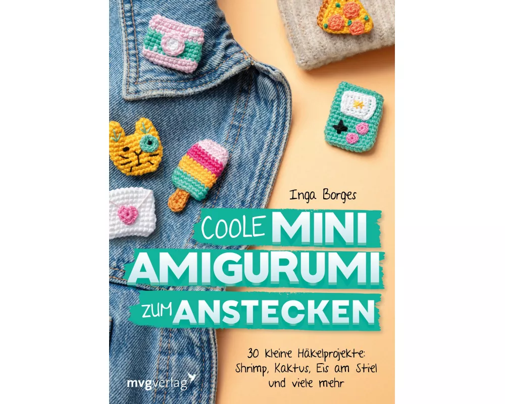 Coole Mini-Amigurumi zum Anstecken