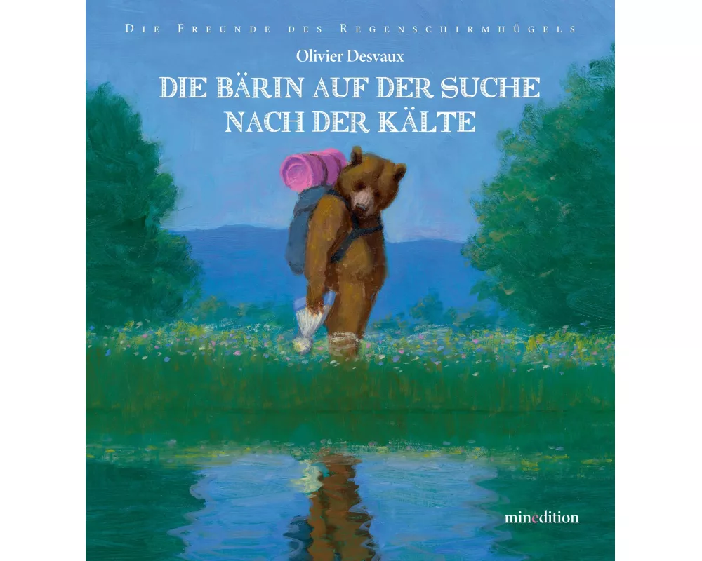 Die Bärin auf der Suche nach der Kälte