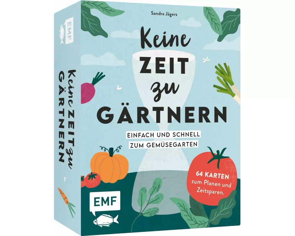 Kartenset: Keine Zeit zu gärtnern – 64 Karten – Einfach und schnell zum Gemüsegarten