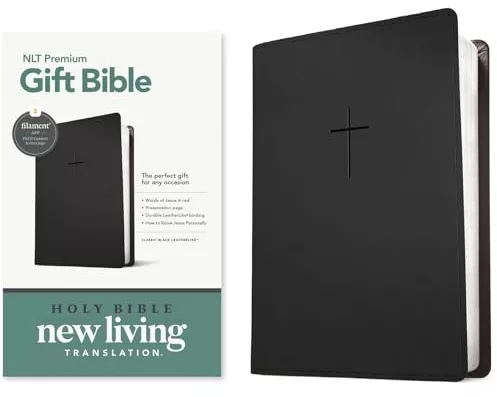 Premium Gift Bible Nlt, Filament Enabled (Leatherlike, Classic Black, Red Letter)