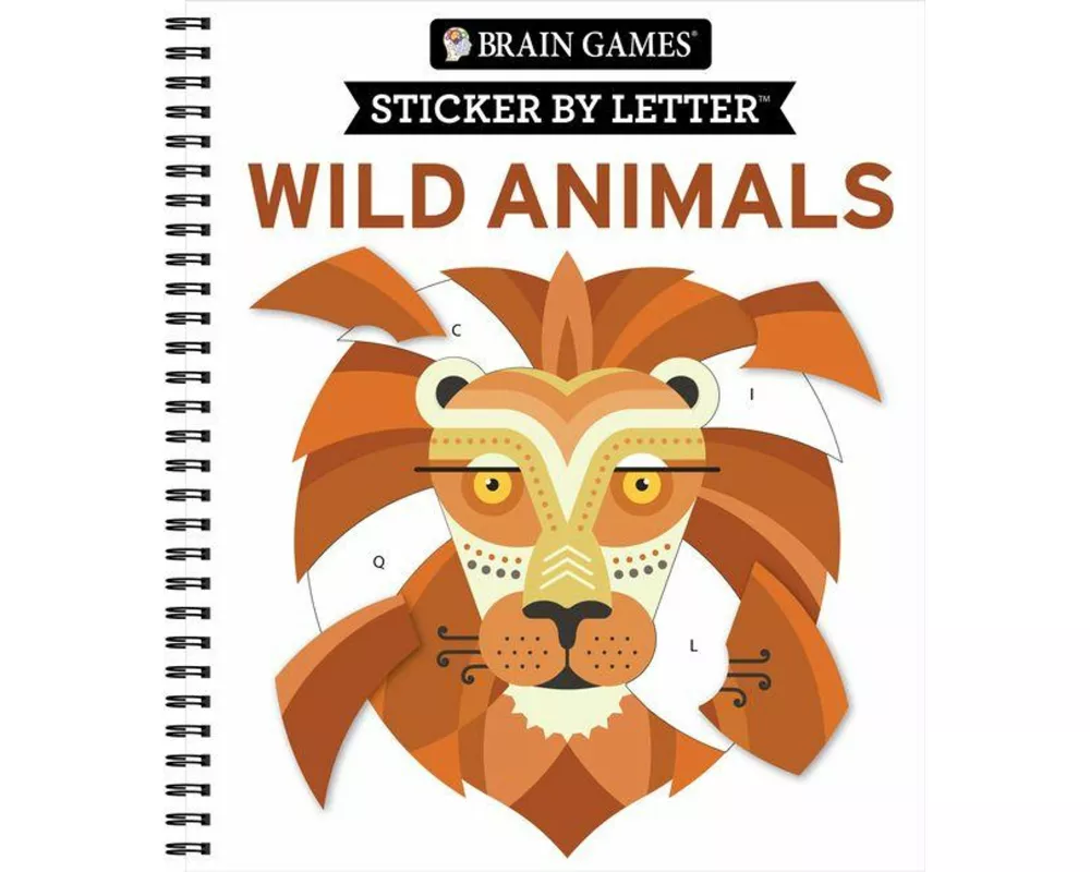 Brain Games - Sticker by Letter: Wild Animals