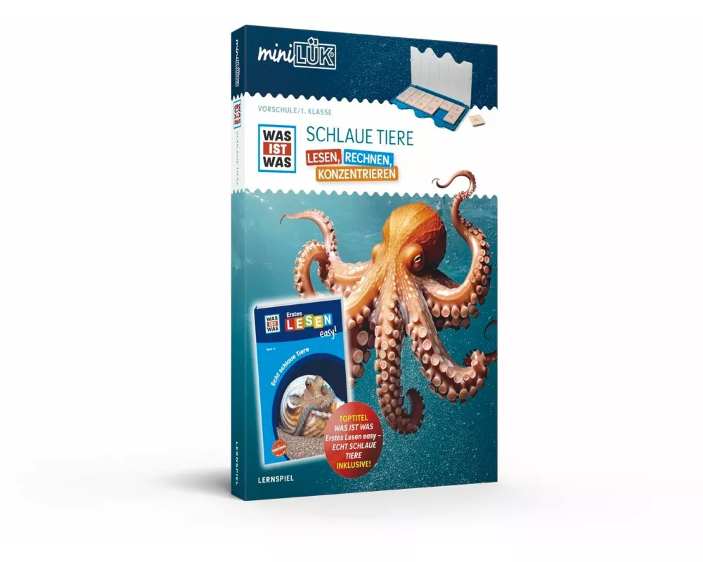 miniLÜK-Set. WAS IST WAS Schlaue Tiere Lesen, Rechnen, Konzentrieren Vorschule