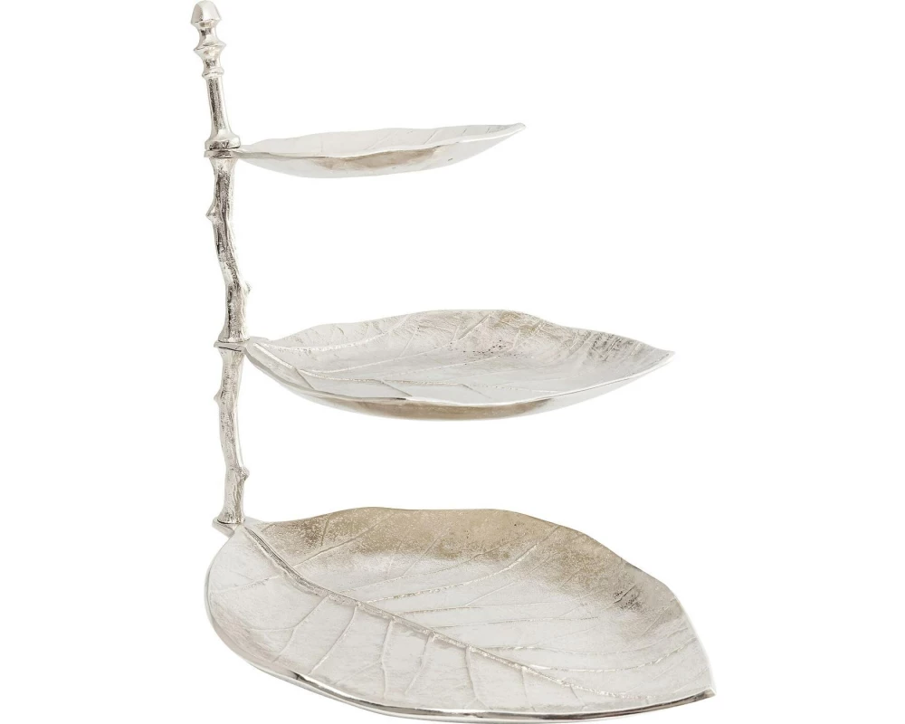 Kare Etagere Leaf Silber