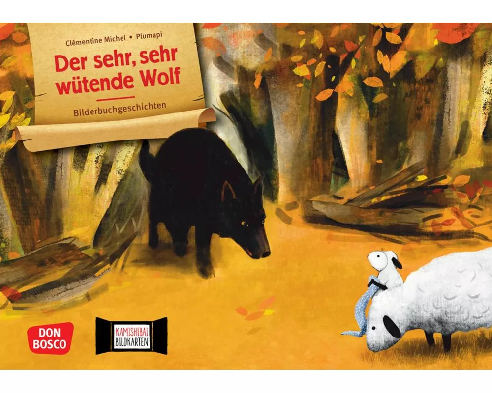 Der sehr, sehr wütende Wolf. Kamishibai Bildkartenset