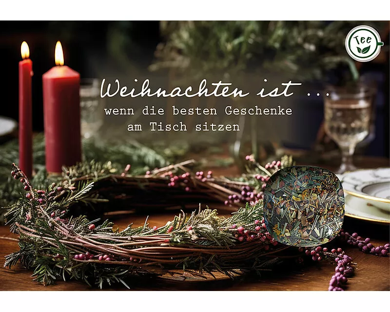 Weihnachten ist, wenn die besten Geschenke am Tisch sitzen