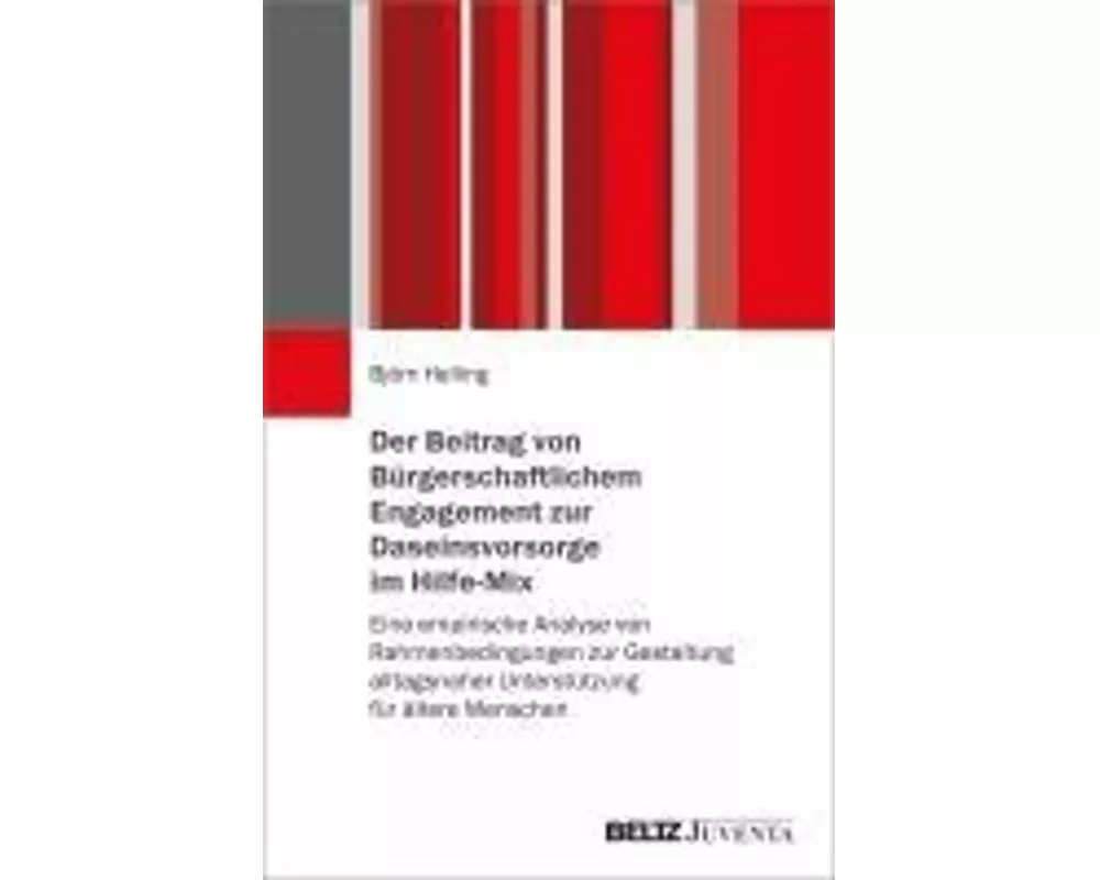 Der Beitrag von Bürgerschaftlichem Engagement zur Daseinsvorsorge im Hilfe-Mix