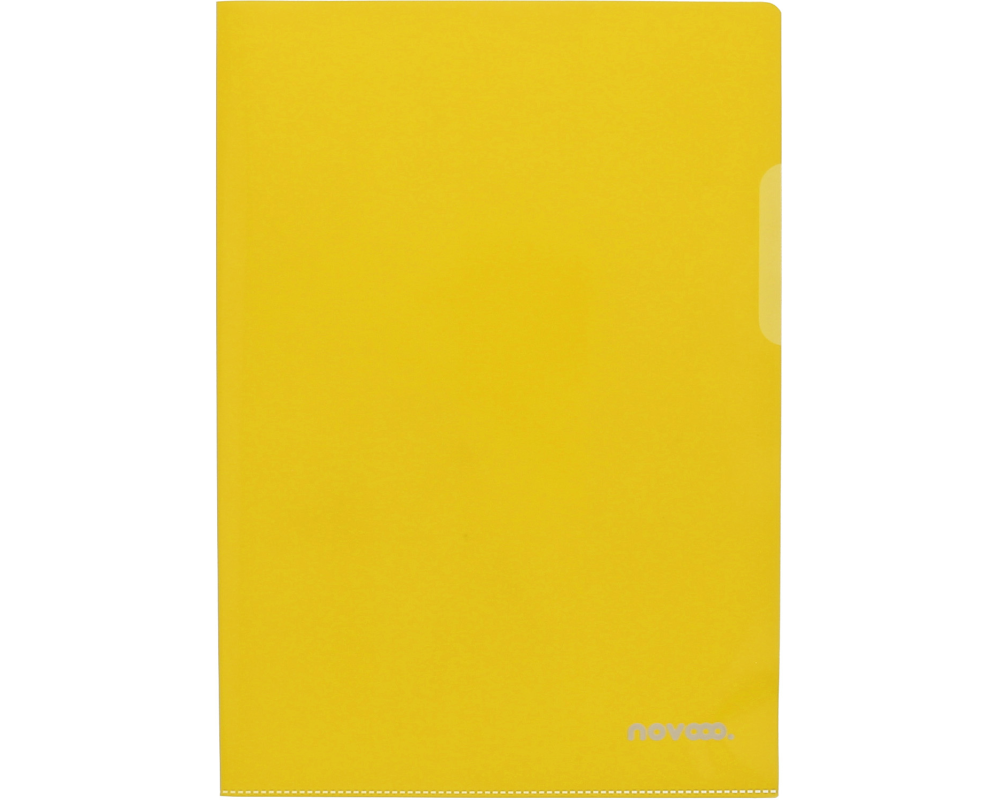 NOVOOO Pro Sichtmappen 120my A4 400197758 gelb genarbt 100 Stück