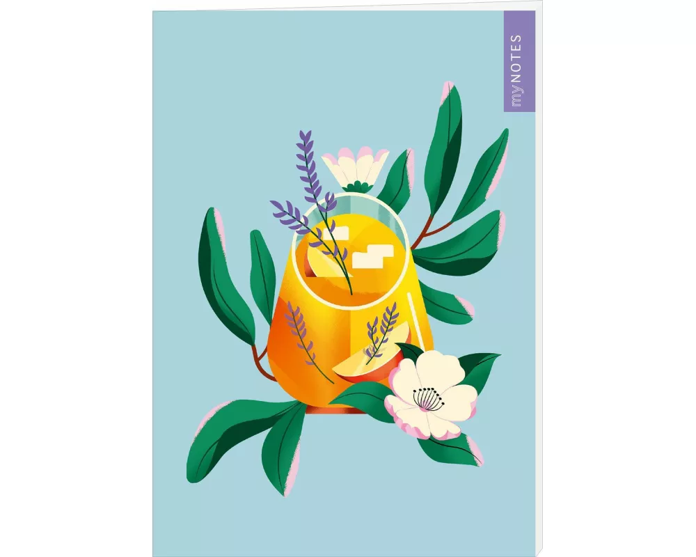 myNOTES Papeterie: Notizheft Farben des Sommers – Limonade