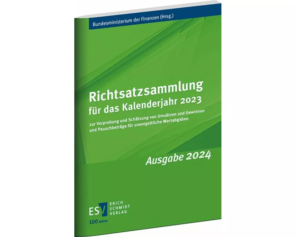 Richtsatzsammlung für das Kalenderjahr 2023