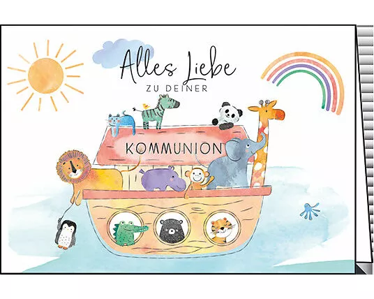 Doppelkarte. Zu deiner Kommunion (Arche)