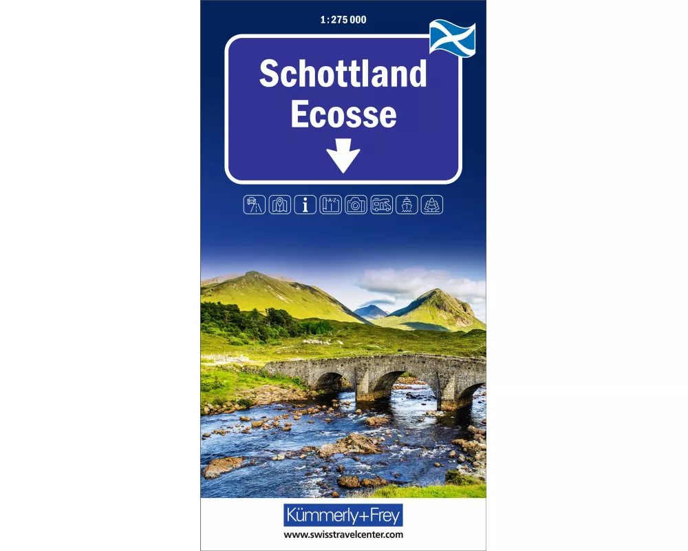 Kümmerly+Frey Regional-Strassenkarte Schottland 1:275.000