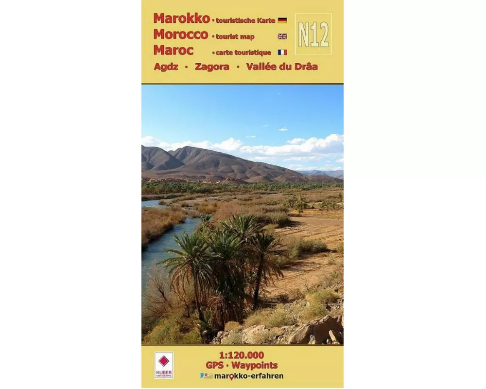 N12: Agdz - Zagora - Vallée du Drâa - 1:120.000