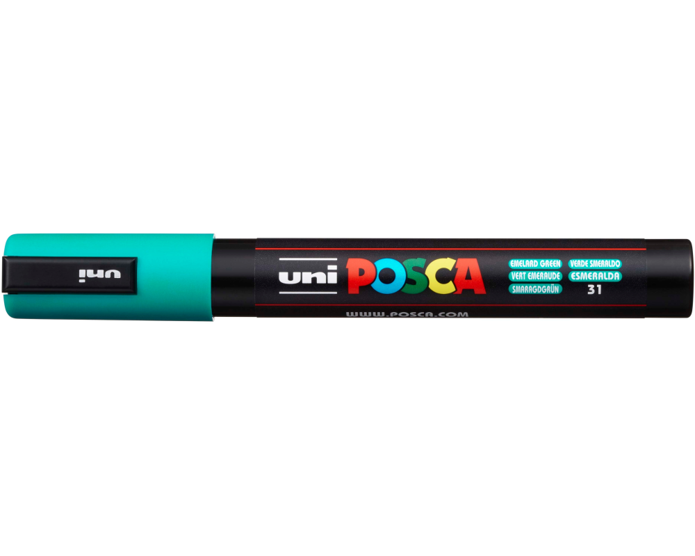 UNI-BALL Posca Marker 1,8-2,5mm PC5MEMERALDG smaragdgrün, Rundspitze