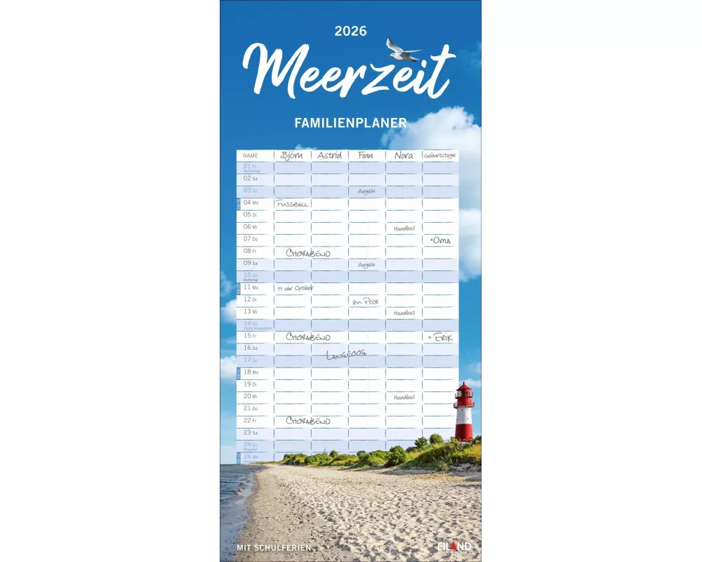 Meerzeit Familienplaner 2026
