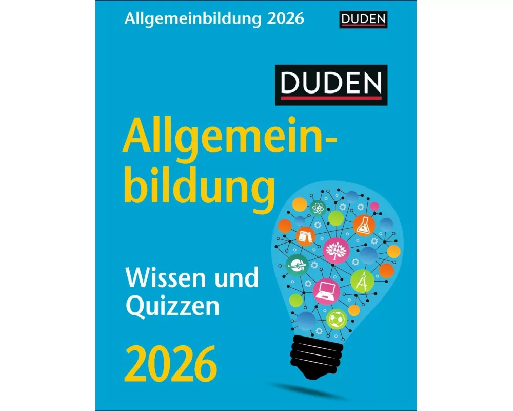 Duden Allgemeinbildung Tagesabreißkalender 2026 - Wissen und Quizzen