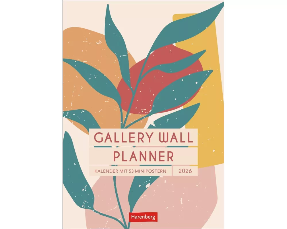 Gallery Wall Planner Wochenplaner 2026 - Kalender mit 53 Minipostern