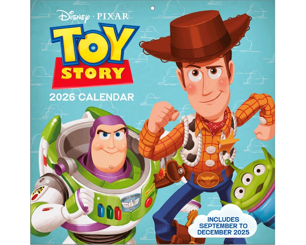 Pyramid - TOY STORY 2026 – Broschürenkalender 30×30 cm mit Woody, Buzz Lightyear & Jessie – Wandkalender für Disney- & Pixar-Fans