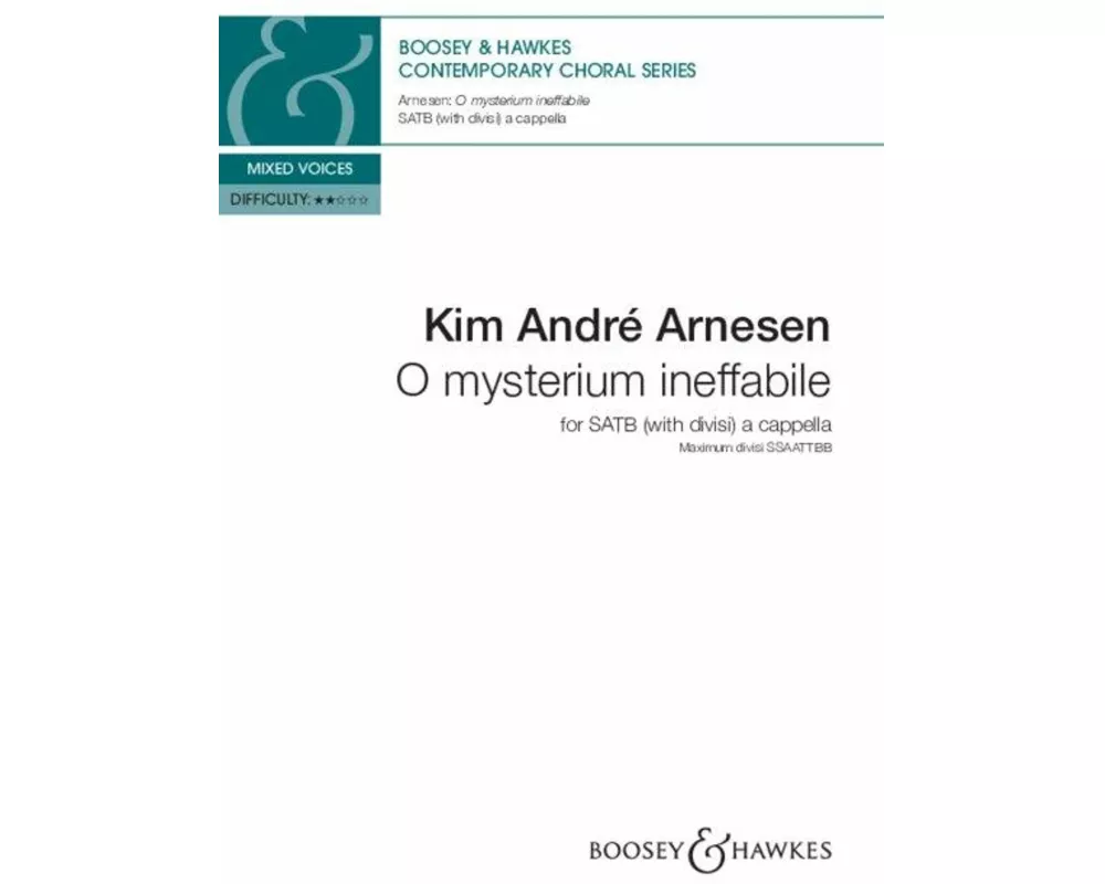 O mysterium ineffabile