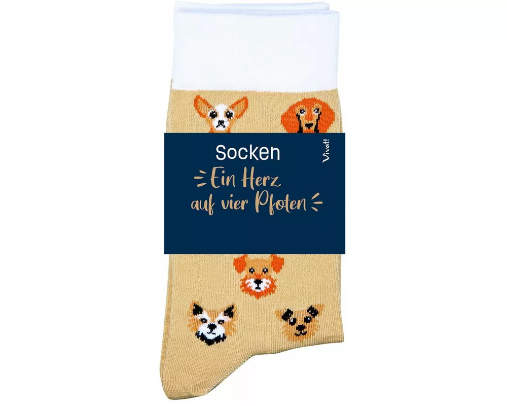 Socken für Hundeliebhaber 'Ein Herz auf vier Pfoten'