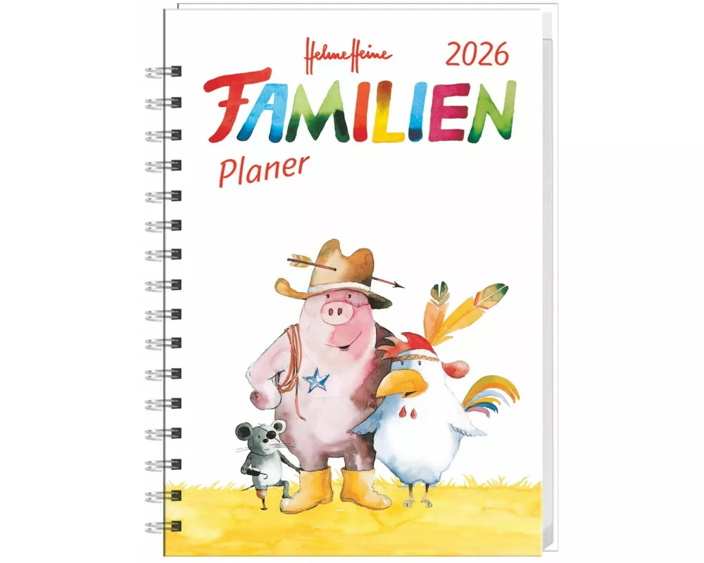 Helme Heine: Familienplaner-Buch A5 2026